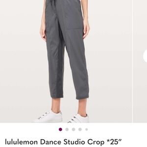 lululemon athletica Gray Dance Studio Crop Pants
